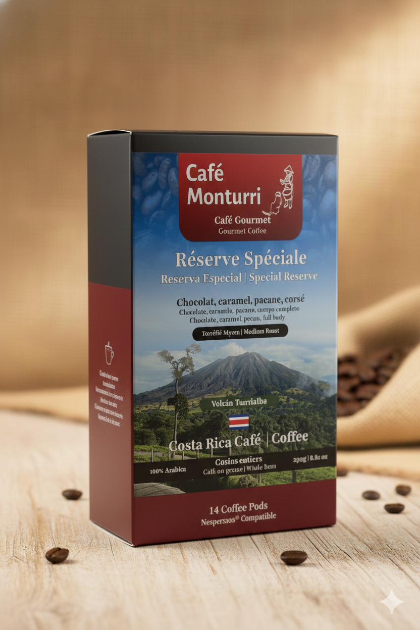 Café Monturri – Réserve Spéciale Medium Roast (Nespresso®-Compatible Pods)