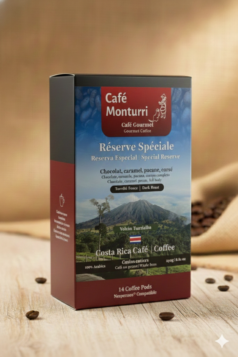 Café Monturri – Réserve Spéciale Dark Roast (Nespresso®-Compatible Pods)